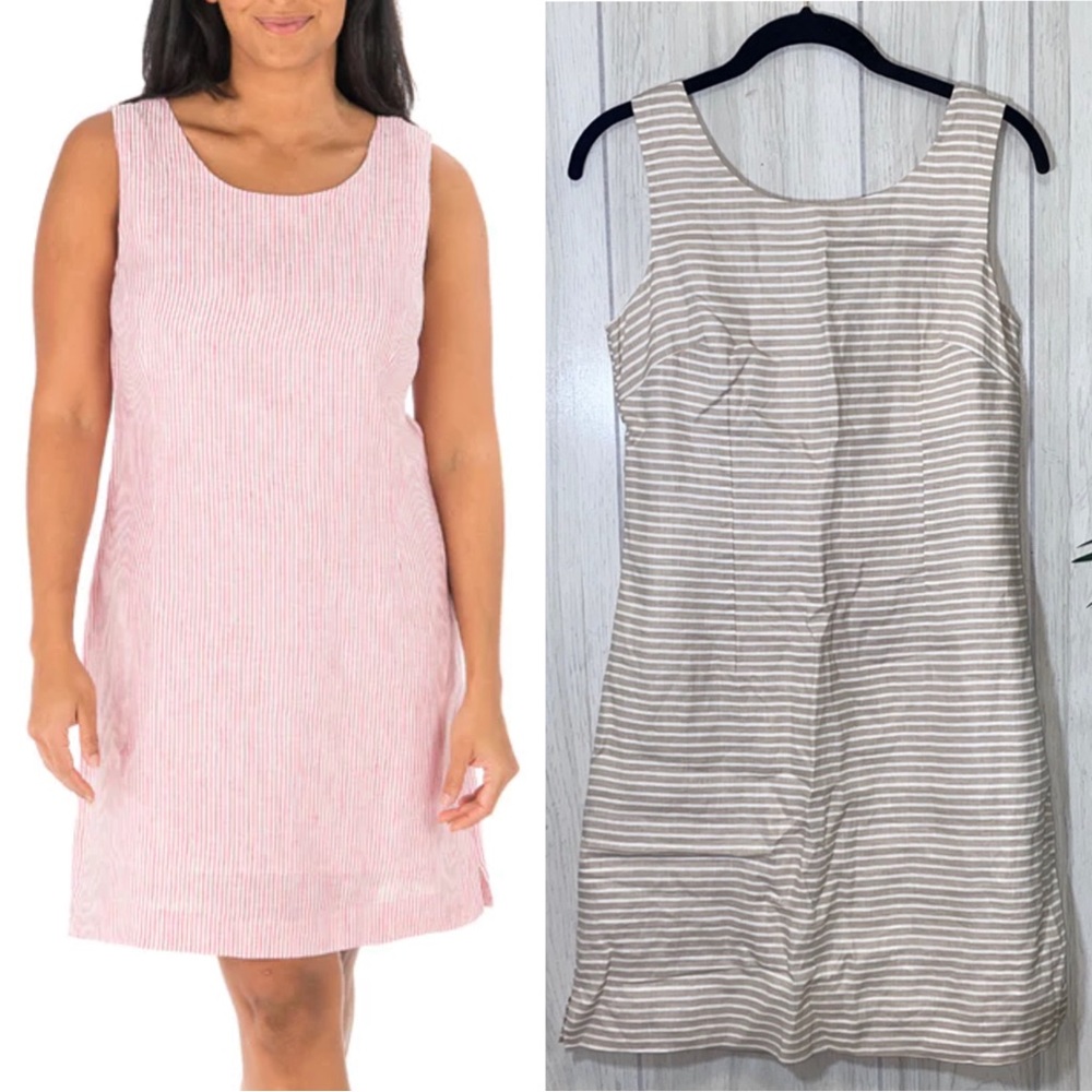 NEW HiHo Ginnie Shift Dress Chateau Gray Horizontal Stripe XS Extra Small NWT